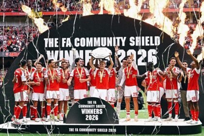Arsenal vence 3-0 al Manchester City y gana la Community Shield 2026