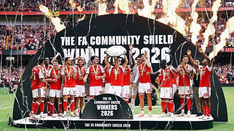 Arsenal vence 3-0 al Manchester City y gana la Community Shield 2026