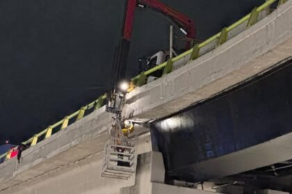 Reparan puente de Paseo 5 de Febrero en Querétaro por seguridad