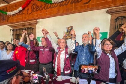 Santiago Nieto y Ramírez Cuéllar inician gira de Morena en Querétaro