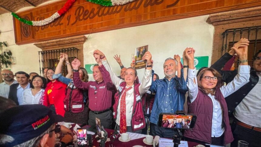 Santiago Nieto y Ramírez Cuéllar inician gira de Morena en Querétaro