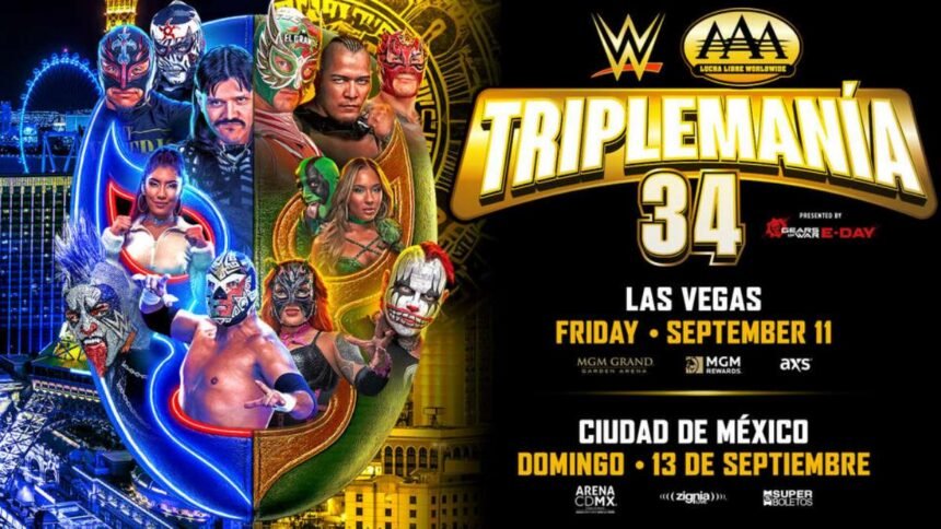 Triplemanía 34 inicia en Las Vegas con Rey Mysterio y Omos
