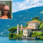 Kim Kardashian y Lewis Hamilton recorren el lago de Como en Italia