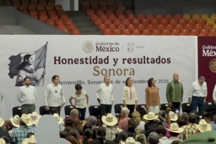 Sheinbaum presenta informe en Sonora y respalda reforma sobre nacionalidad